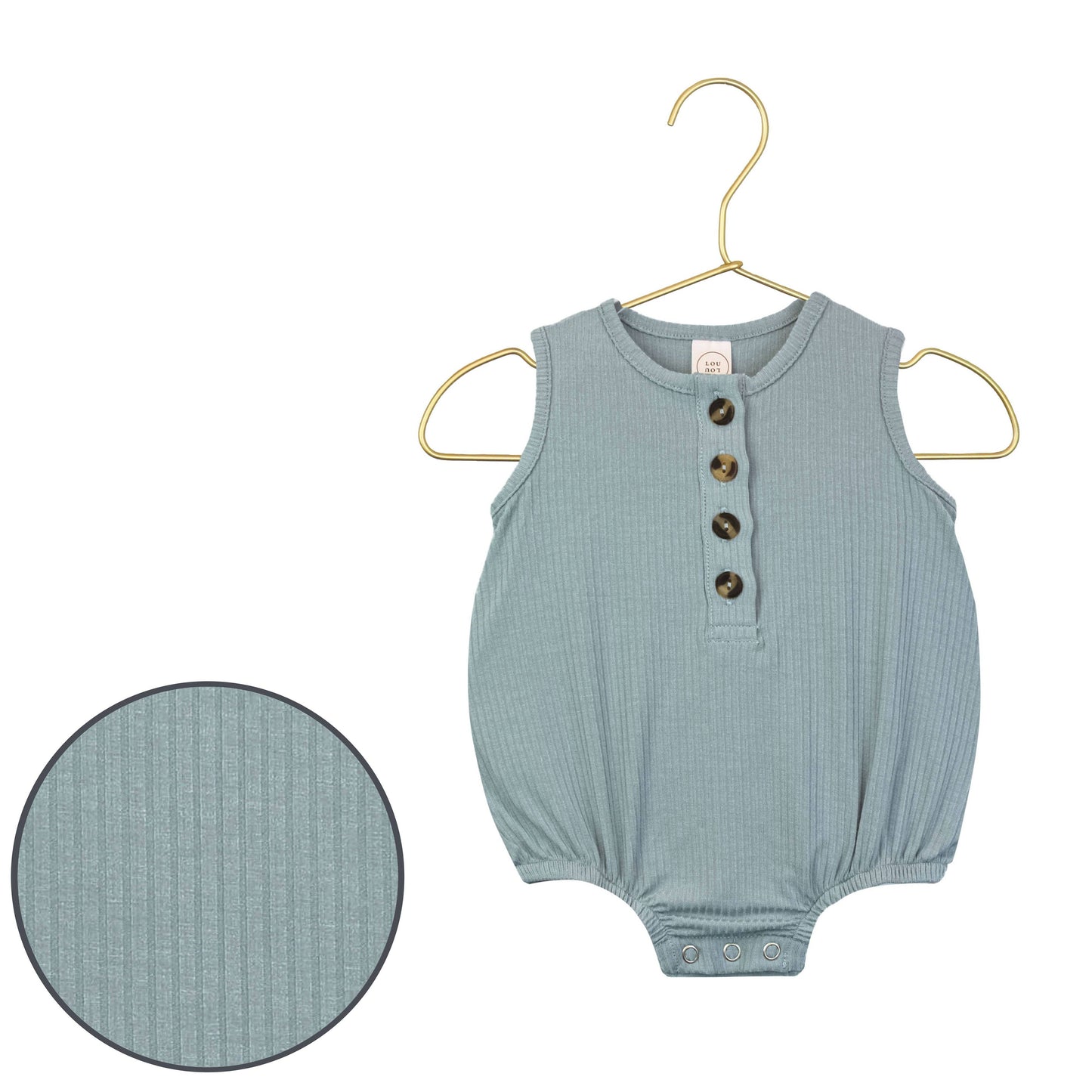 Ribbed Bubble Romper