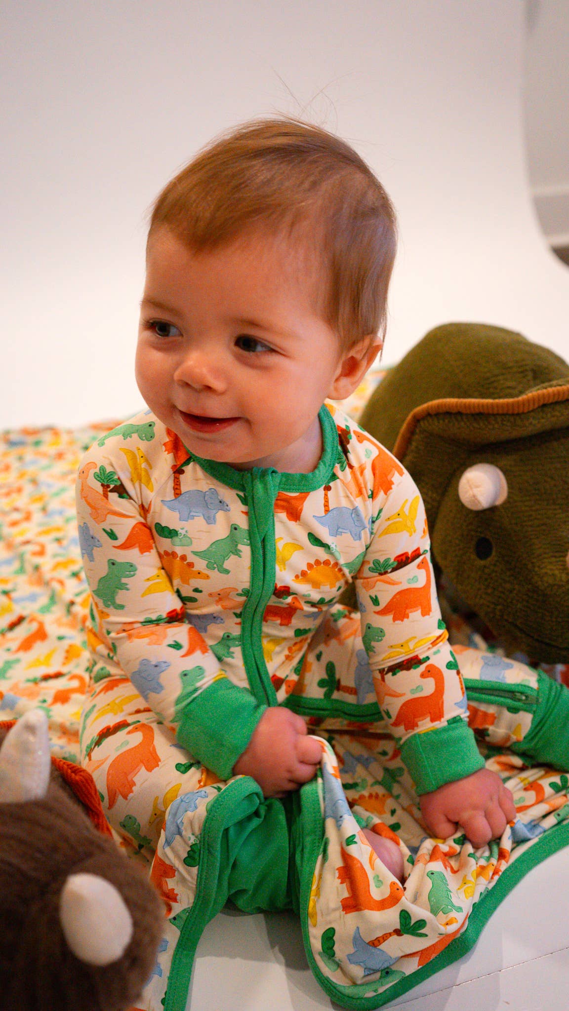 Dino Bamboo Zippy Pajamas