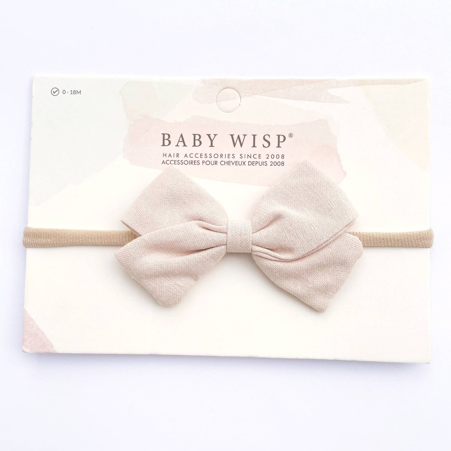 Emma Linen Fabric Bow Soft Headband