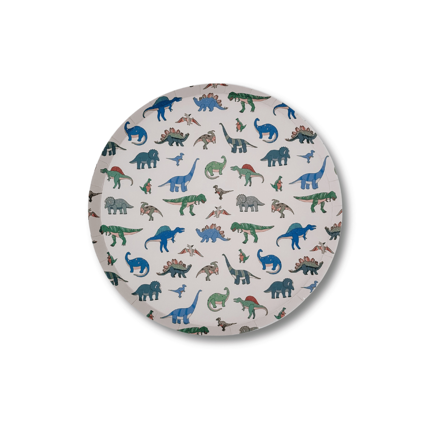 Dinosaur Pattern Paper Party Plates (12pcs)