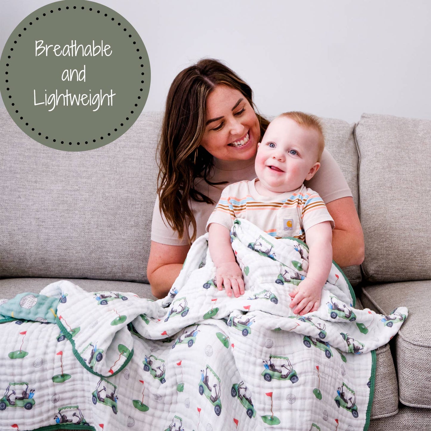 Golf A Round Muslin Quilt