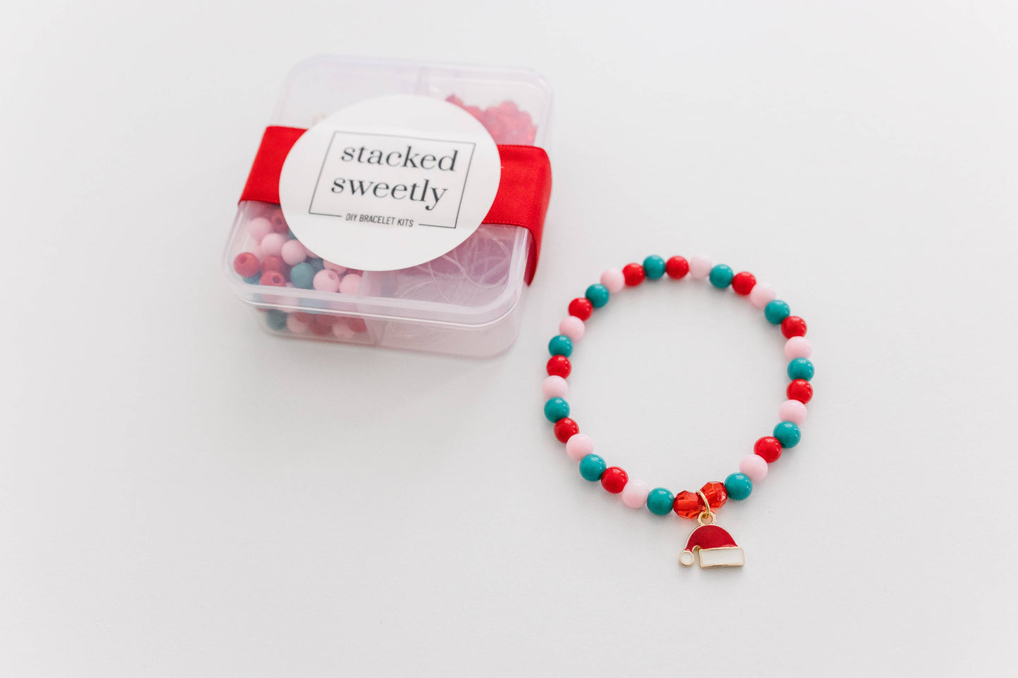 Christmas Craft, DIY Bracelet Kit Santa