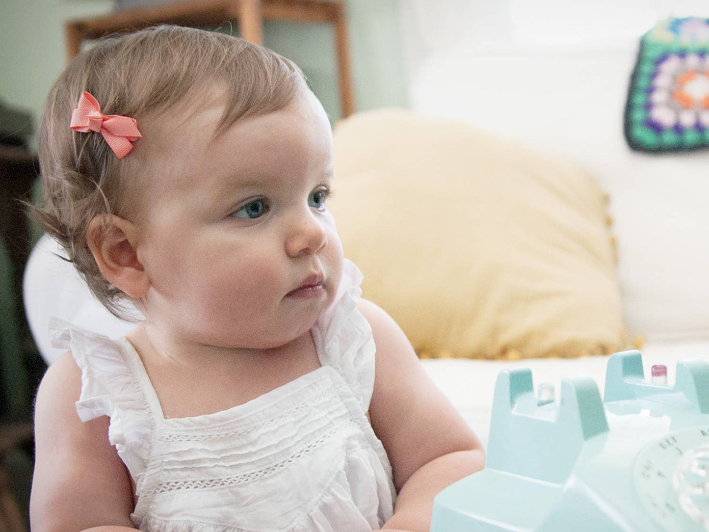 Sea La Vie- 5 Chelsea Boutique Bows on Snap Clips-