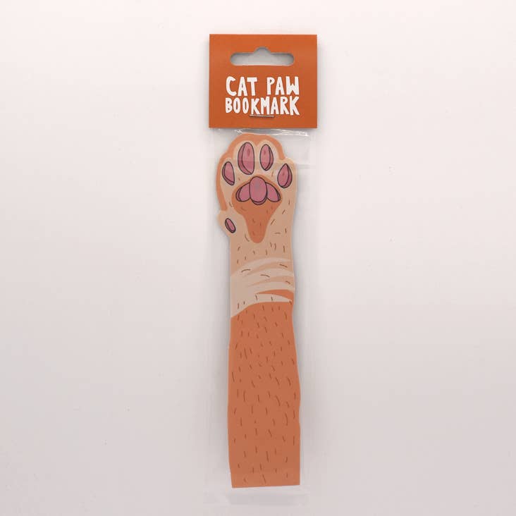 Orange Tabby Cat Paw Bookmark