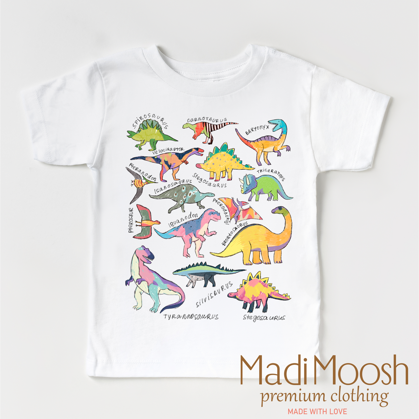 Dinosaurs Names Tee