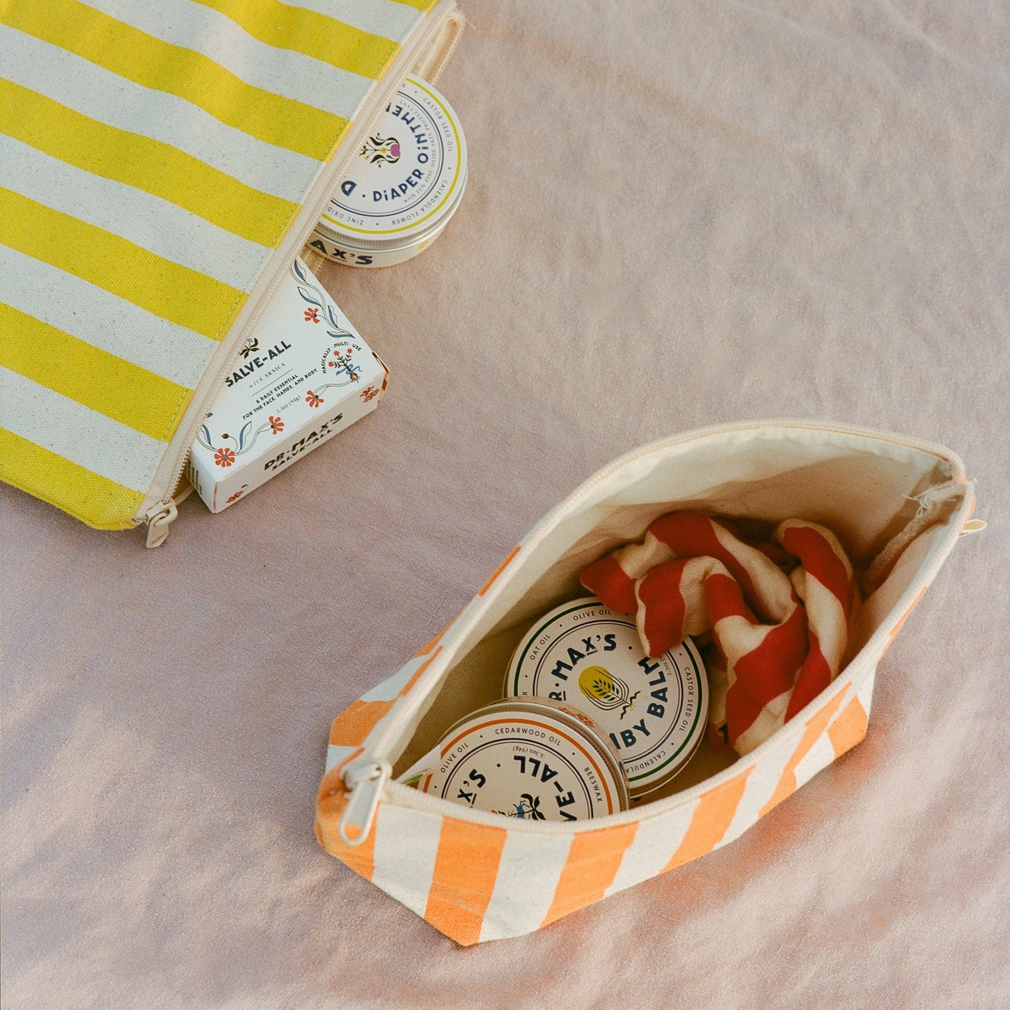 Organic Cotton Zipper Bags
