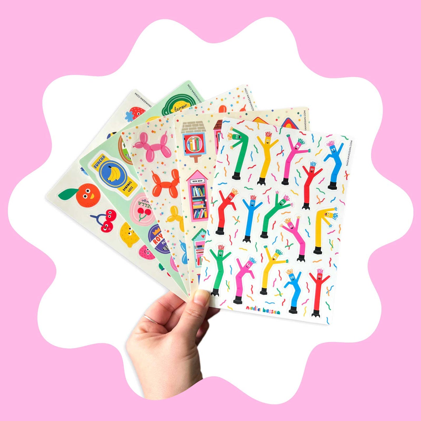 Rollin' Away 5x7 Sticker Sheet