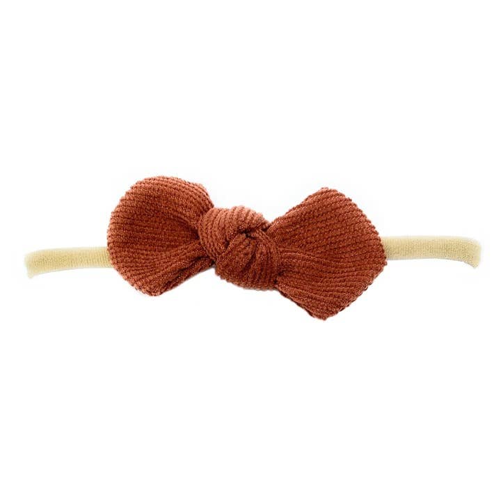 Corduroy Knotted Bow Headband