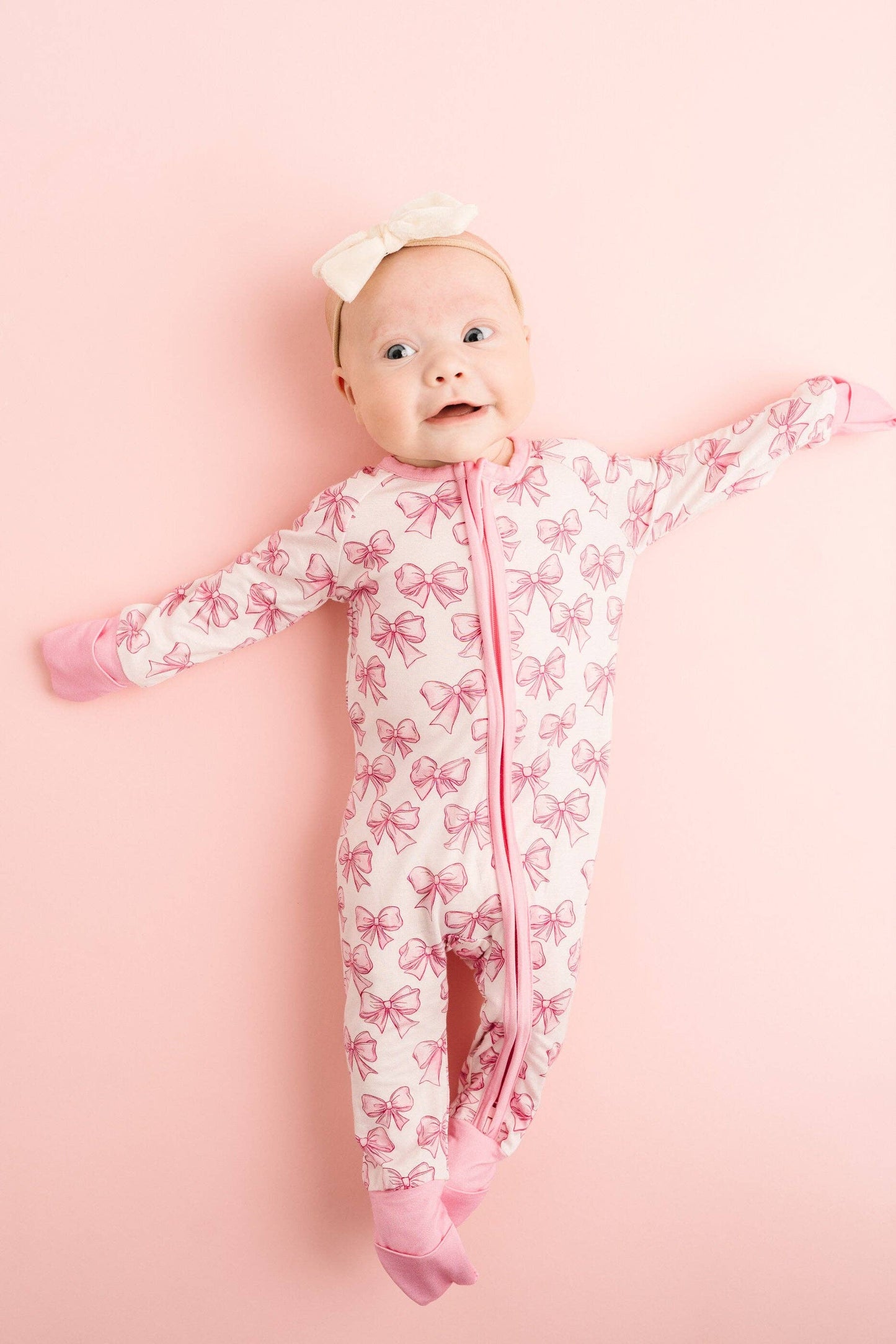 Pretty in Pink Bamboo Pajama Sleeper