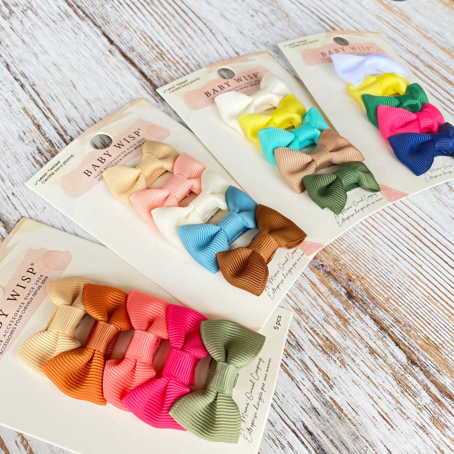 Lemonade Stand- 5 Tuxedo Bow Snap Clips