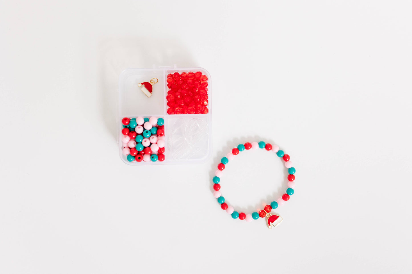 Christmas Craft, DIY Bracelet Kit Santa