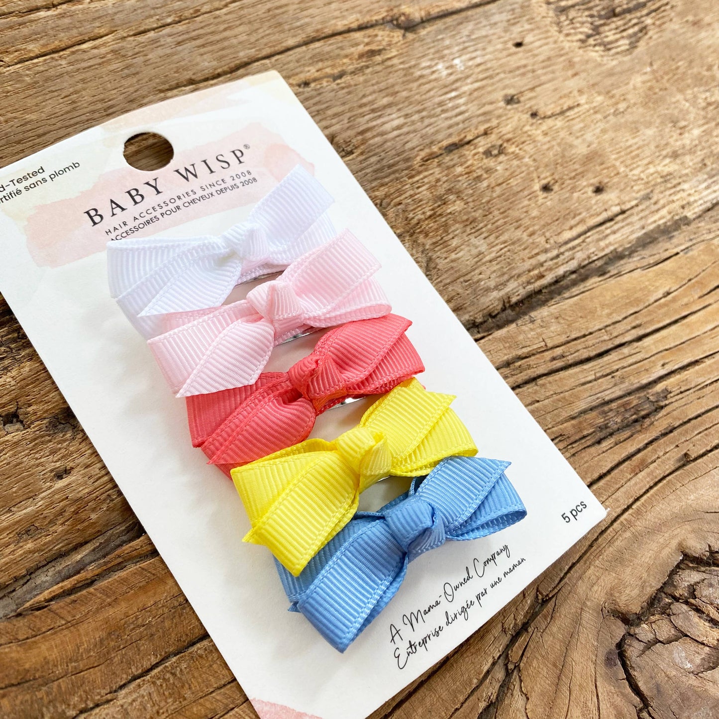 Sea La Vie- 5 Chelsea Boutique Bows on Snap Clips-