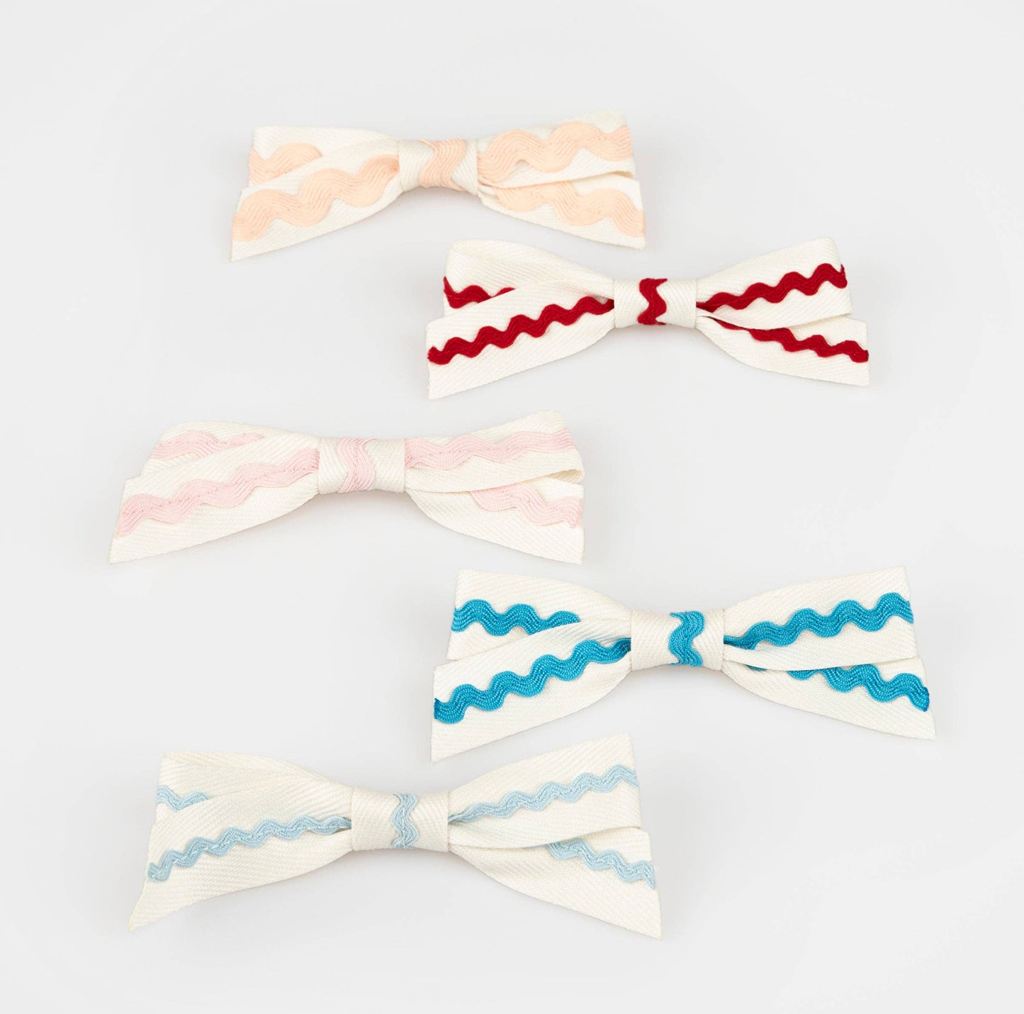 Ricrac Bow Hair Clips