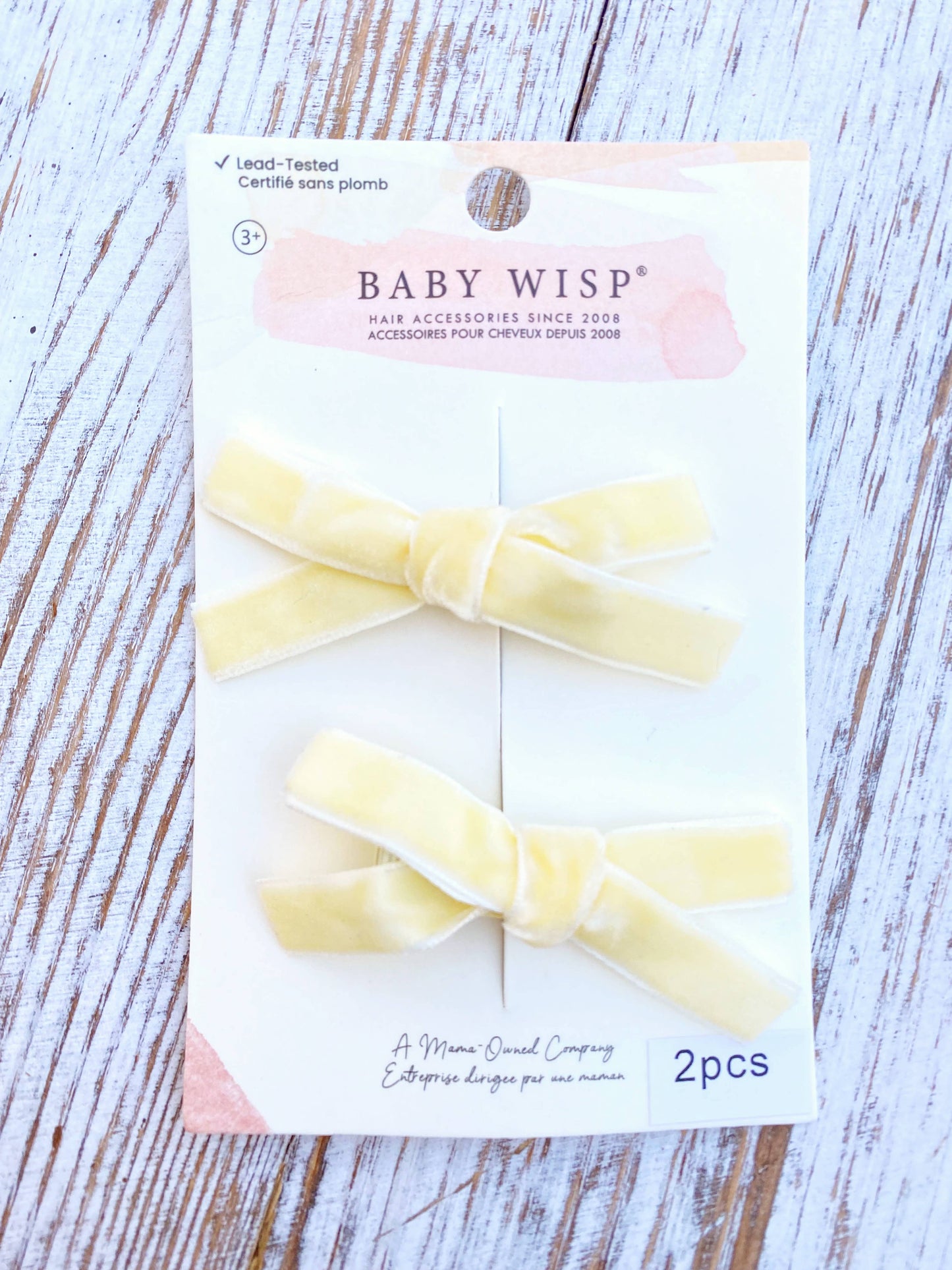 Velvet Pigtail Alligator Hair Clip Bows