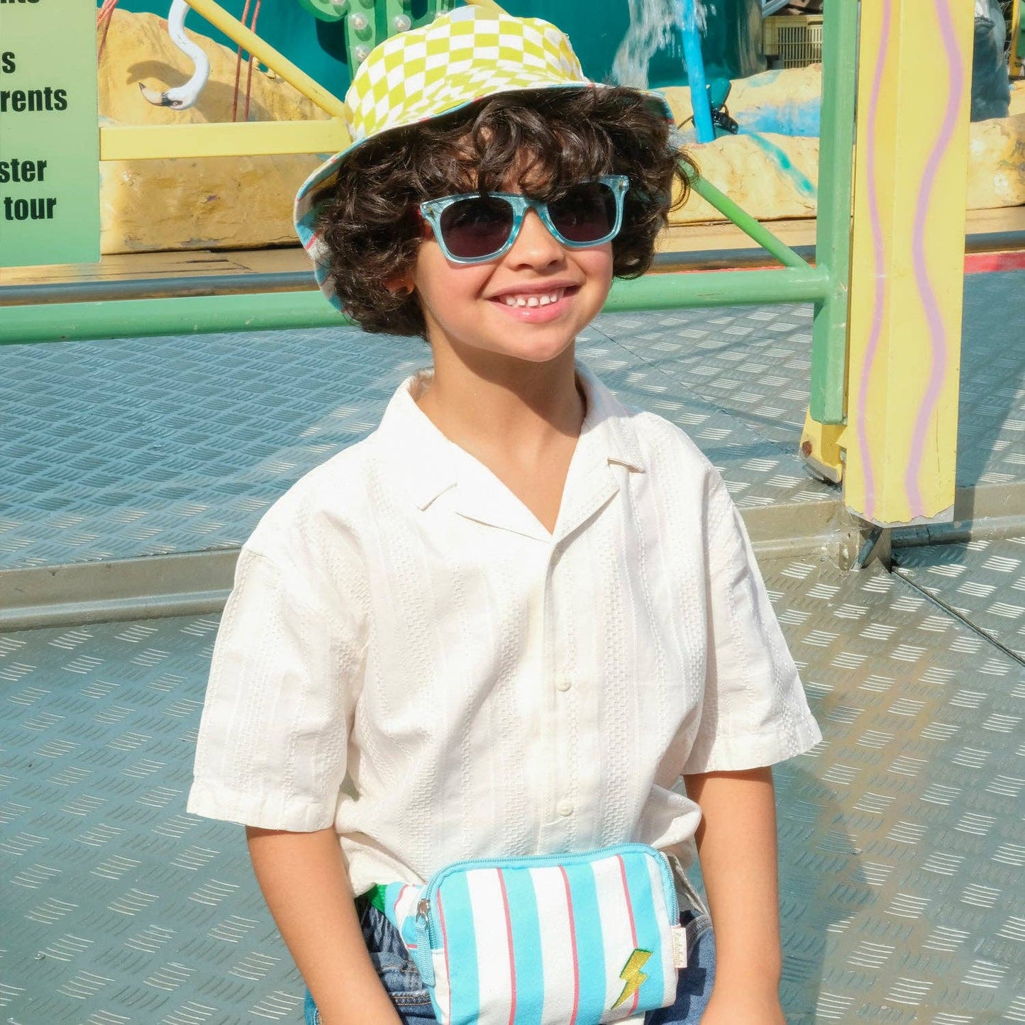 Lightning Stripe Reversible Bucket Hat