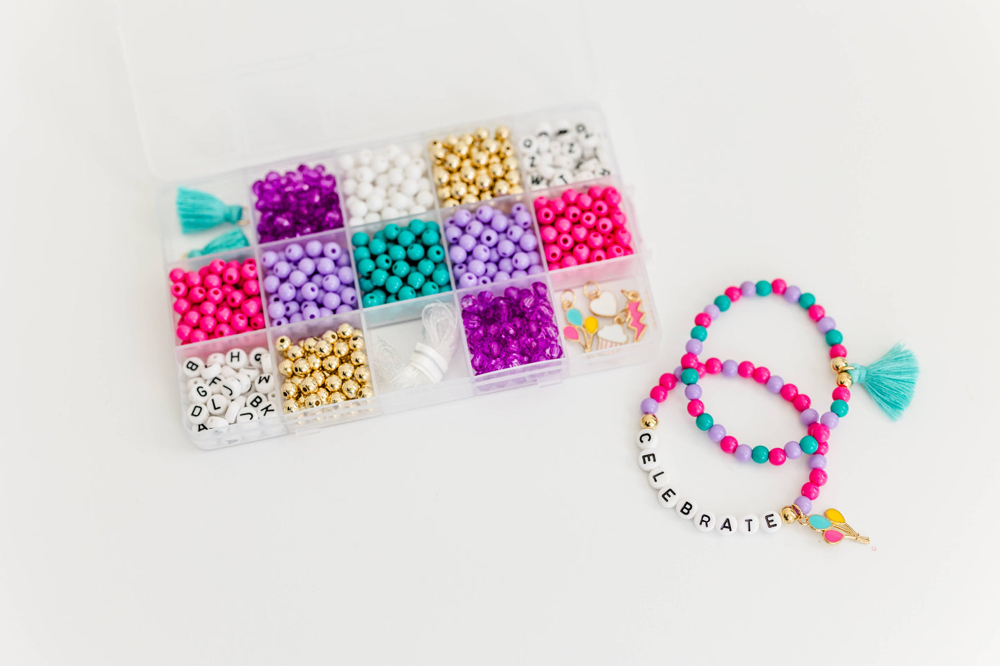 Birthday Wishes DIY Stretchy Bracelet Craft Kit Gift