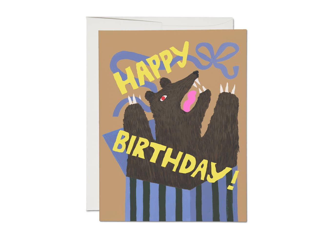 Bear Surprise Birthday Greeting Card