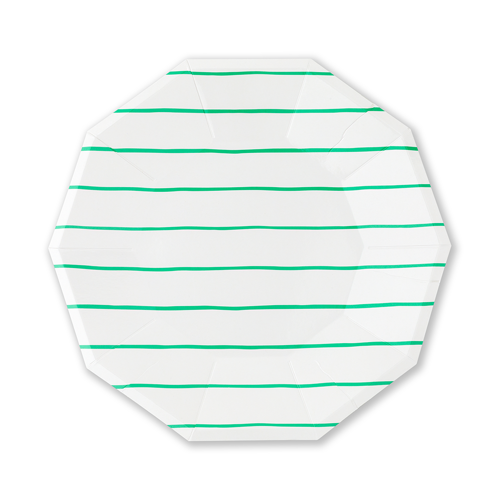 Frenchie Striped Small Plates - 8 Pk.