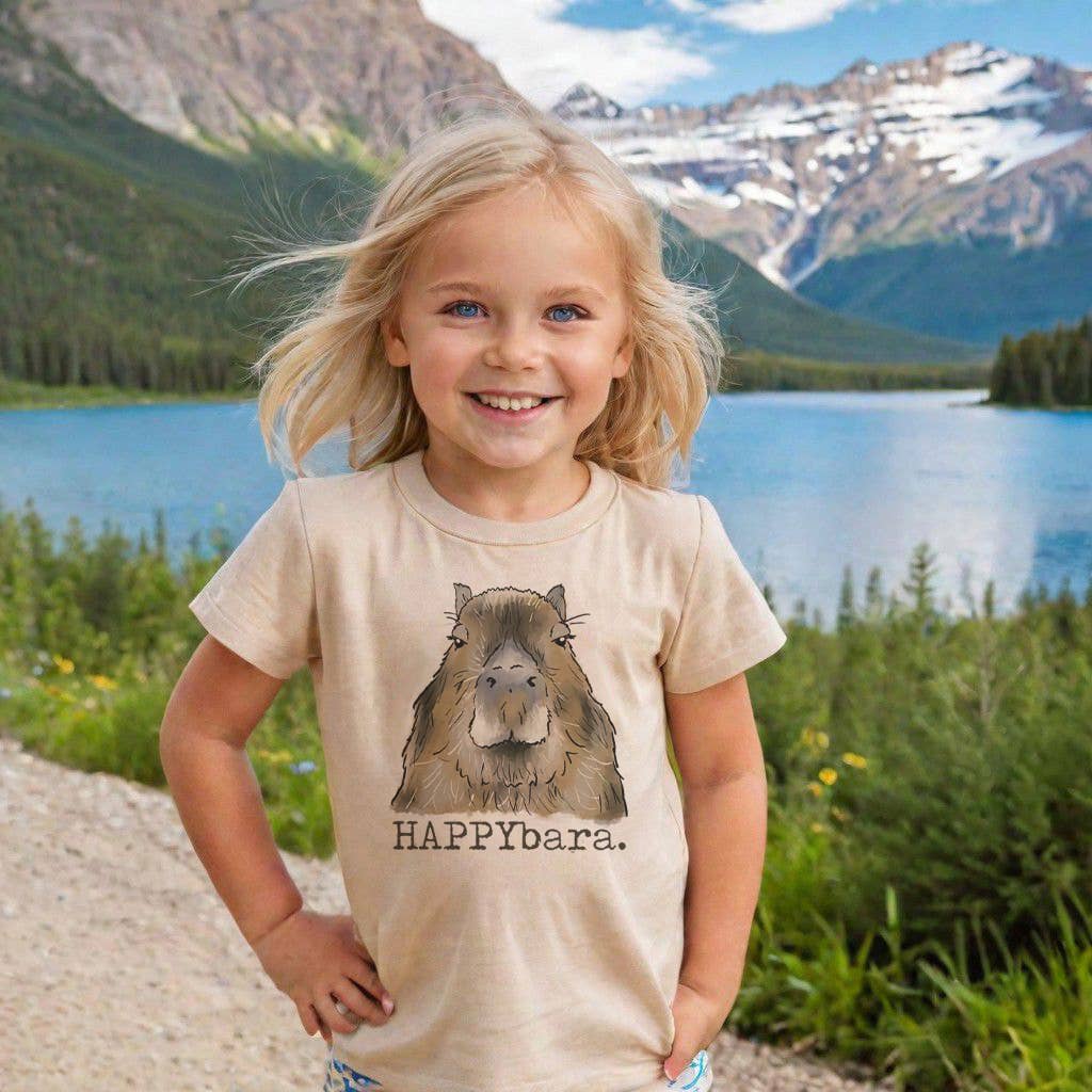 "HAPPYbara" Capybara Tshirt