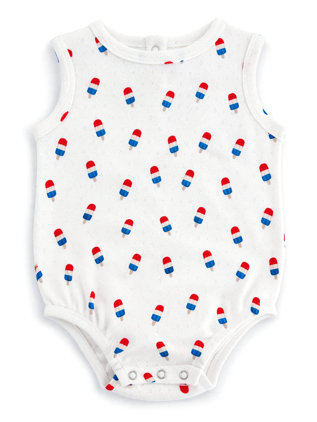 Popsicle Organic Pointelle Dune Bubble Onesie