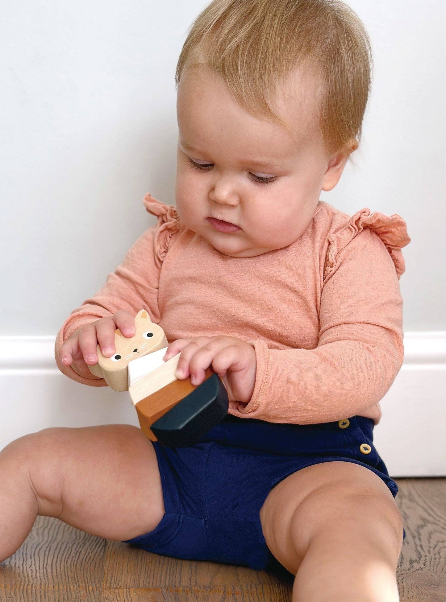 Stacking Kitten Wooden Toy