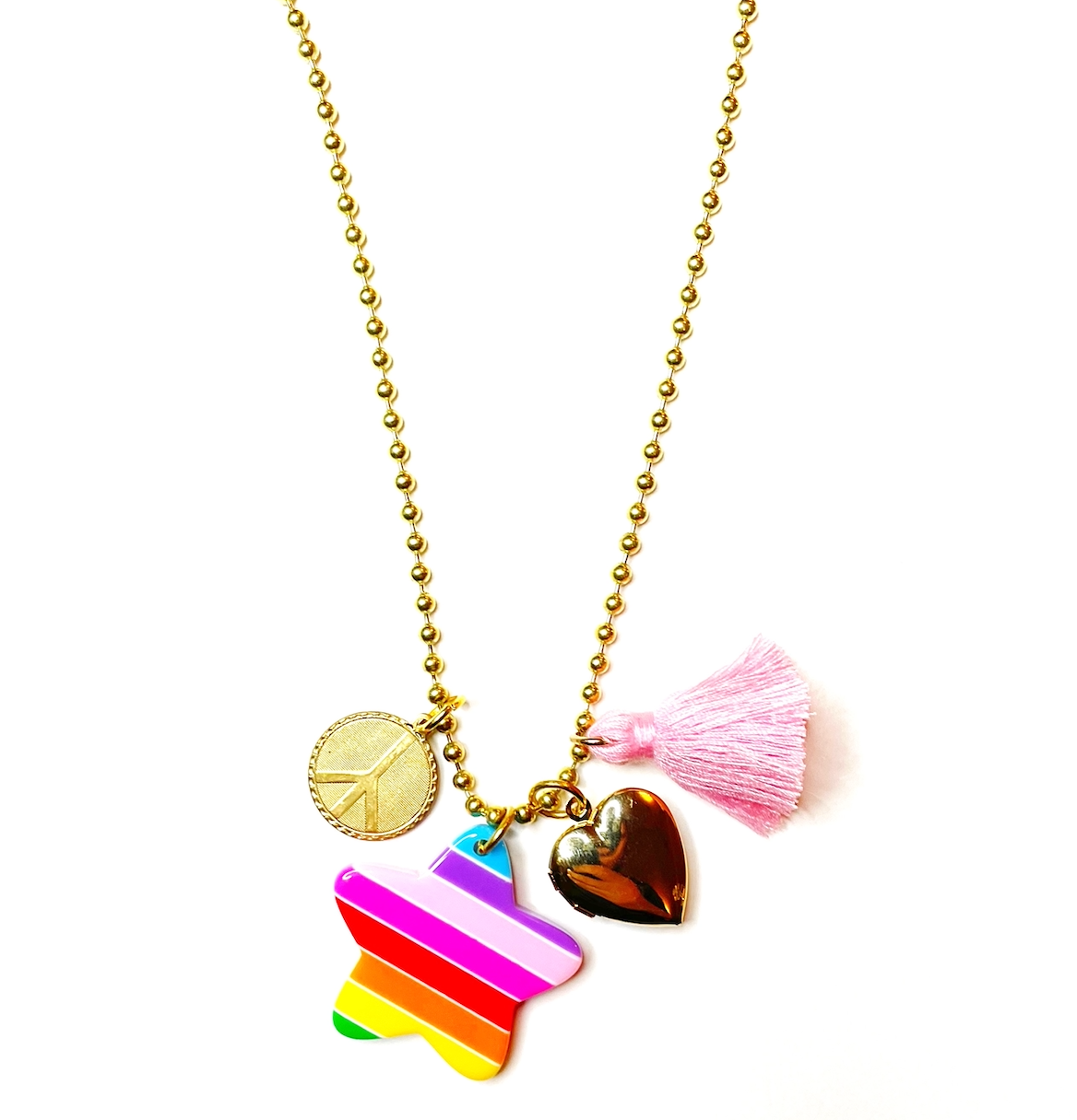 Love & Peace Charms Necklace