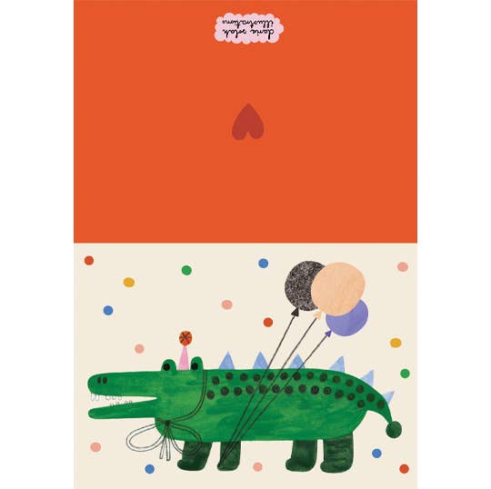 PARTY ALIGATOR card