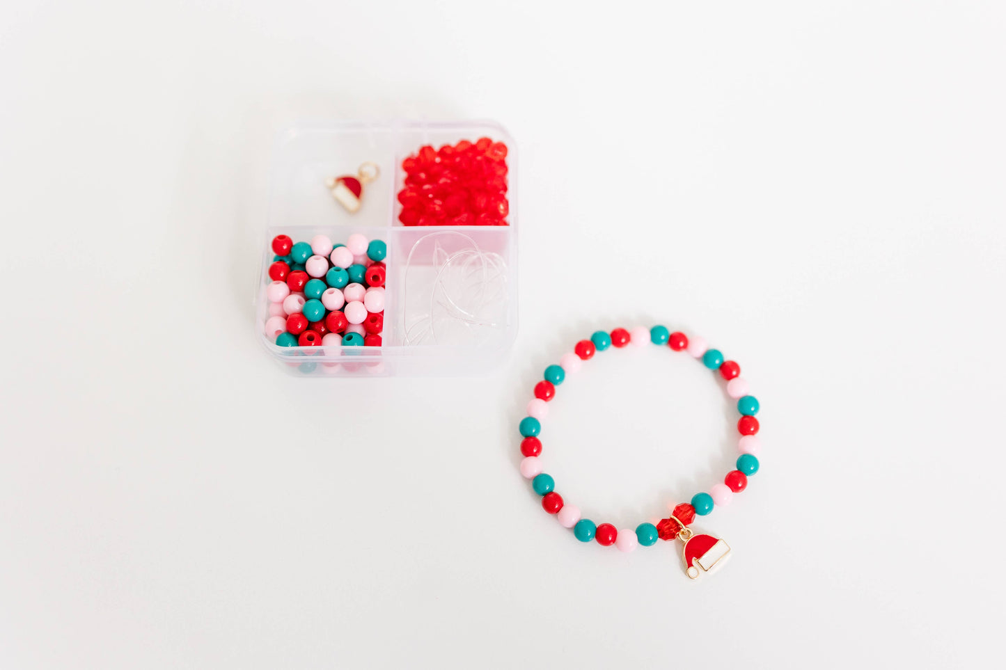 Christmas Craft, DIY Bracelet Kit Santa