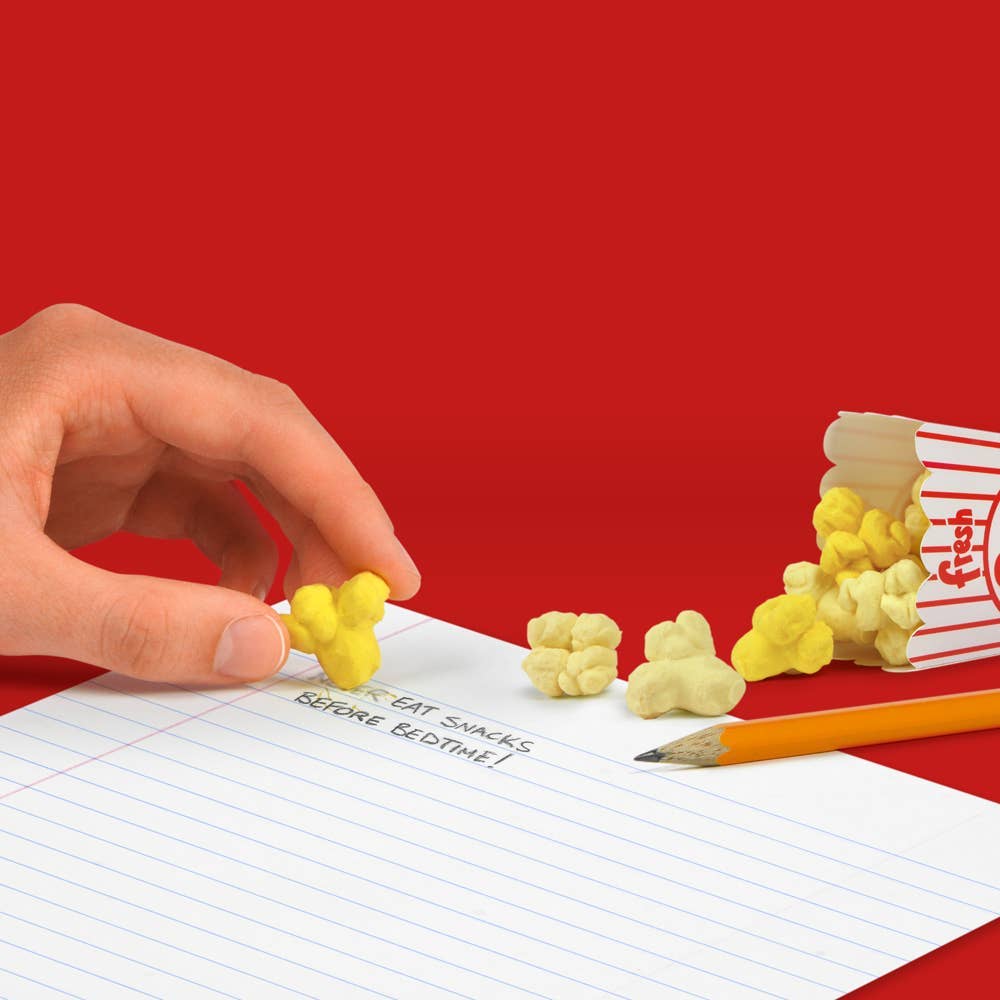 Popcorn Erasers