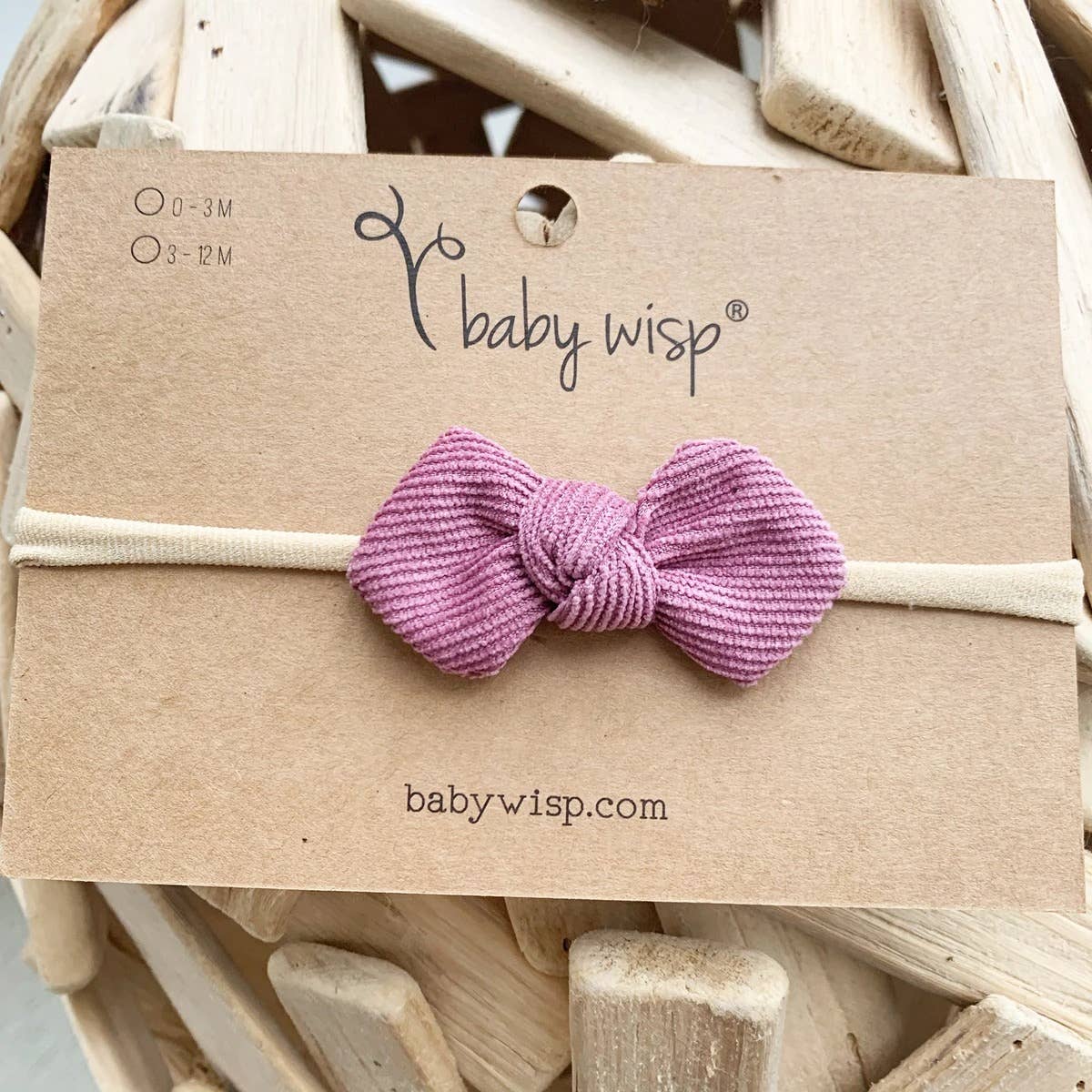 Corduroy Knotted Bow Headband