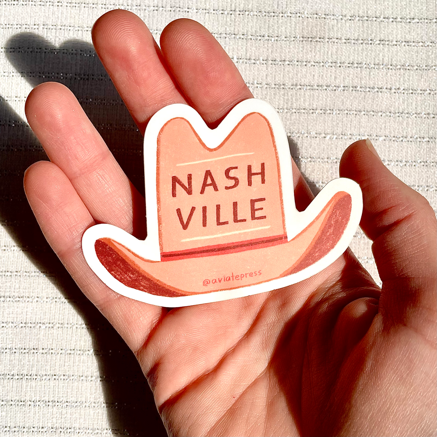 Nashville Cowboy Hat Sticker