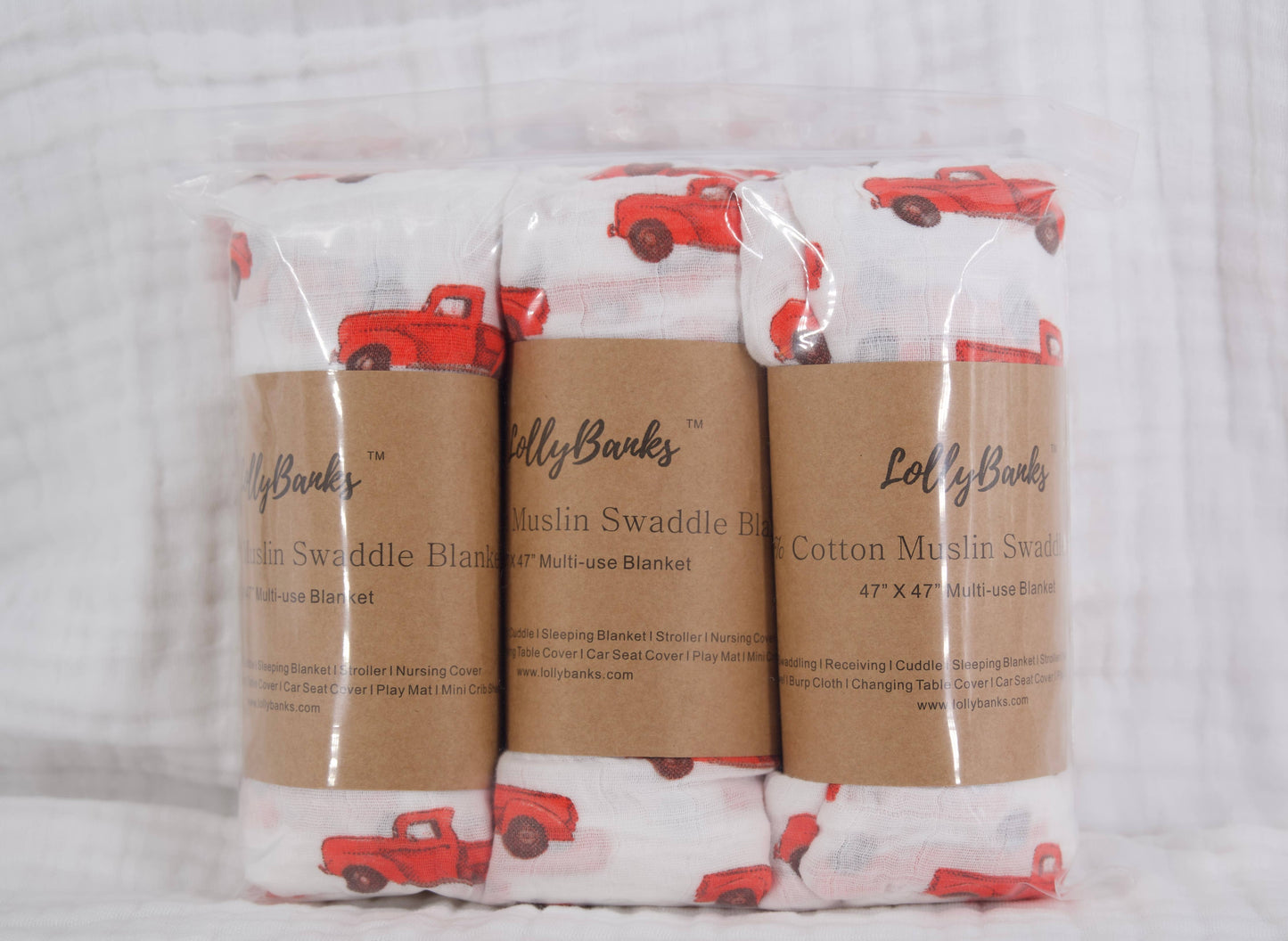 Red Truck Swaddle