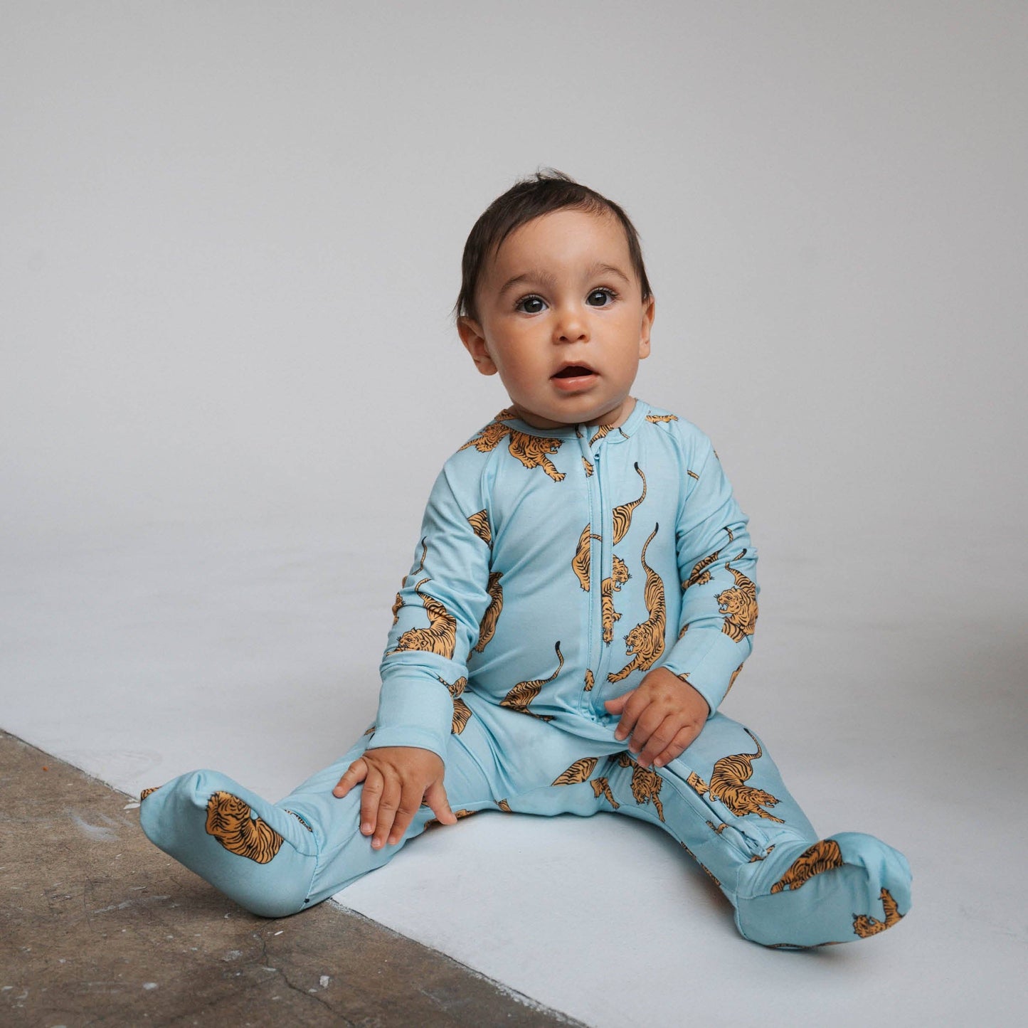 Tigers Pajama - Bamboo Zip Romper