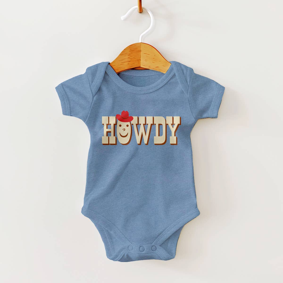 Howdy! Cowboy Hat Baby Onesie