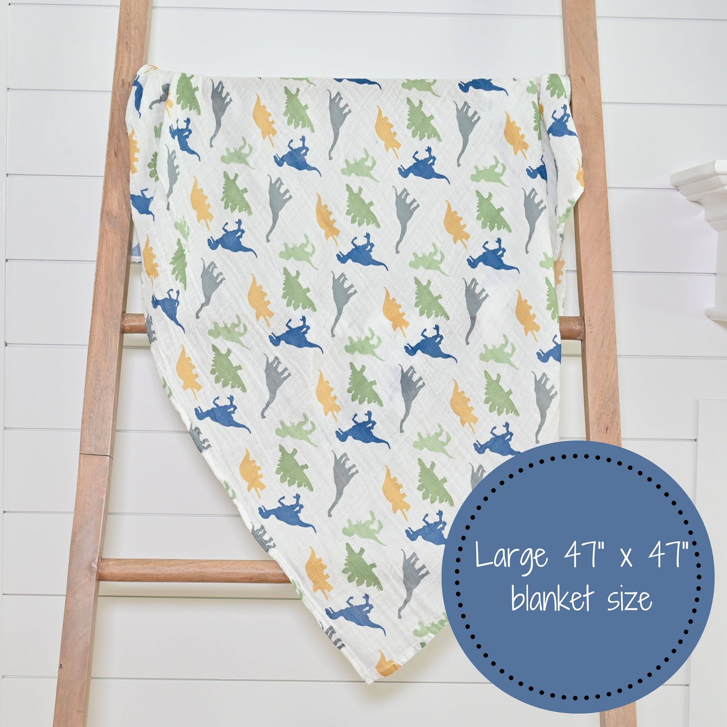 Rawr-Some Dino Muslin Swaddle Blanket
