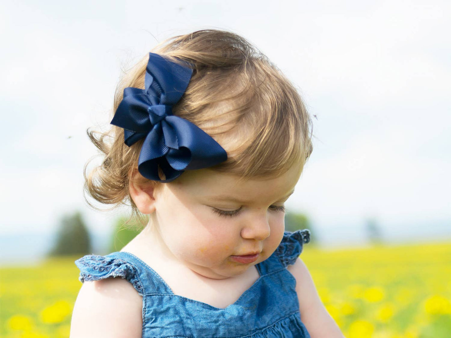 4" Ribbon Hair Bow on Alligator Hair Clip