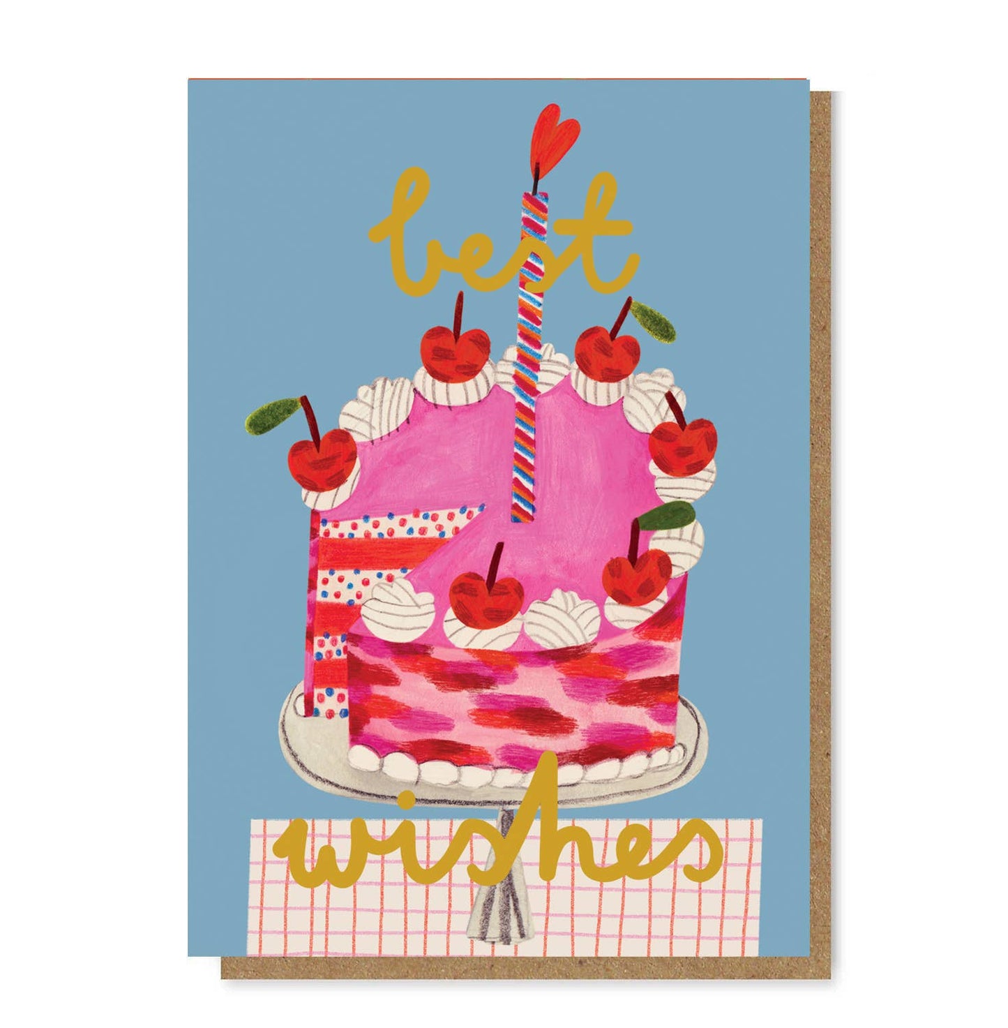 Pink Cake Greeting Card