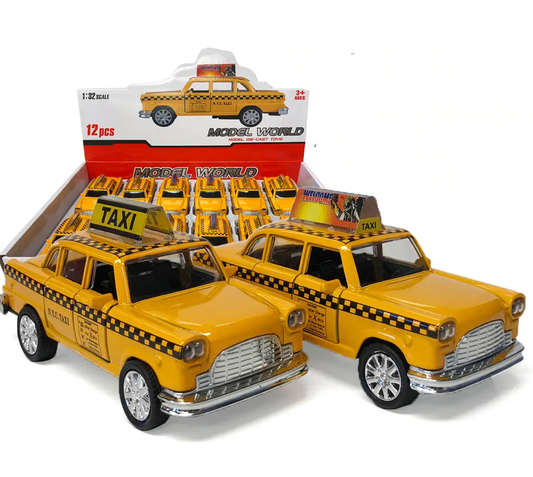 NEW YORK TAXI- 4.5" Classic Die Cast Car