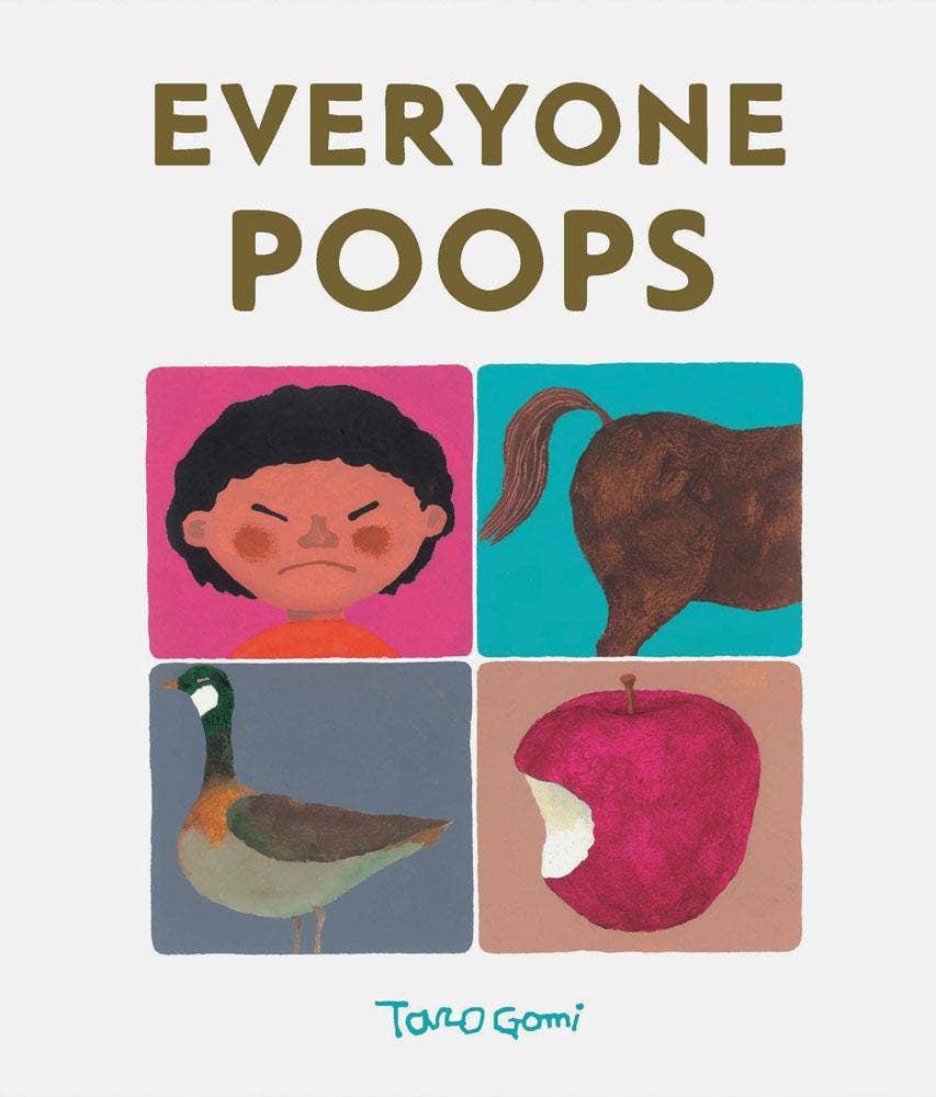 Book cover of 'Everyone Poops' with illustrations and text