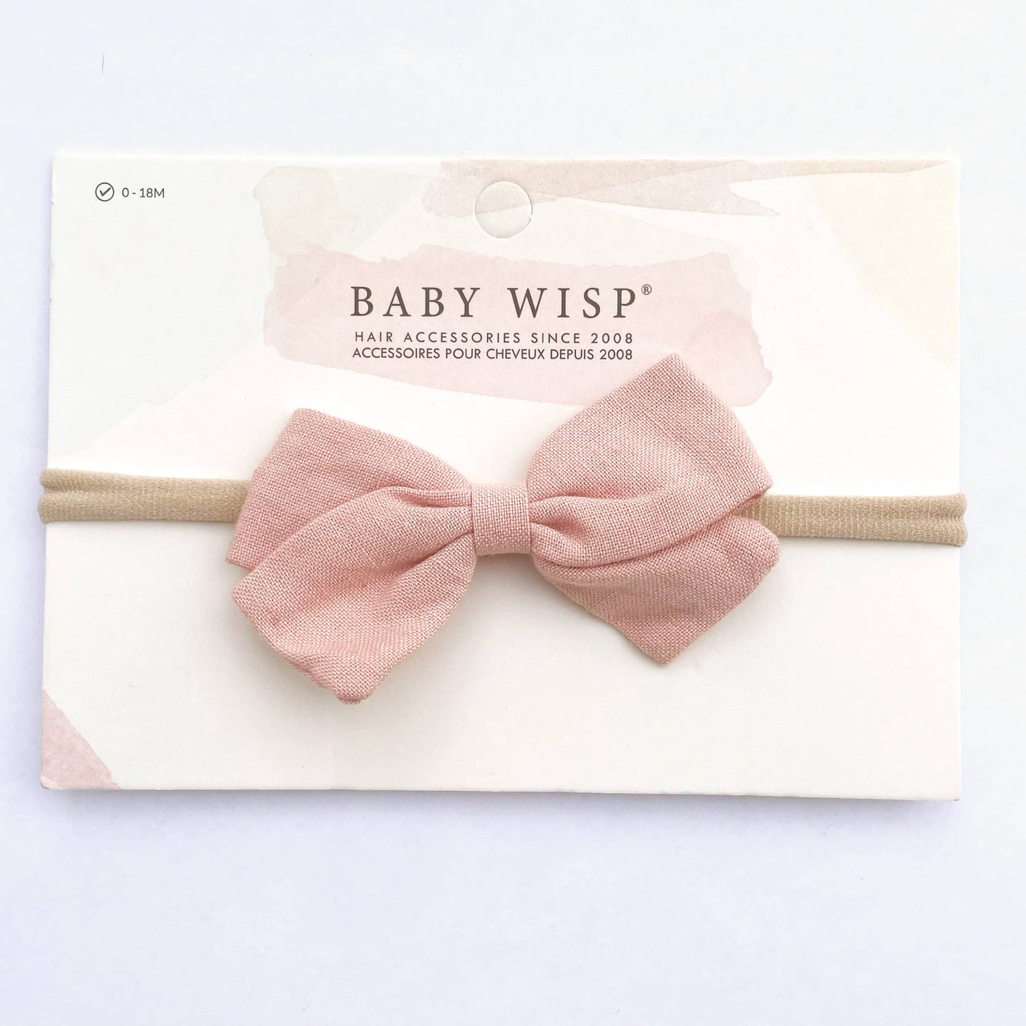 Emma Linen Fabric Bow Soft Headband