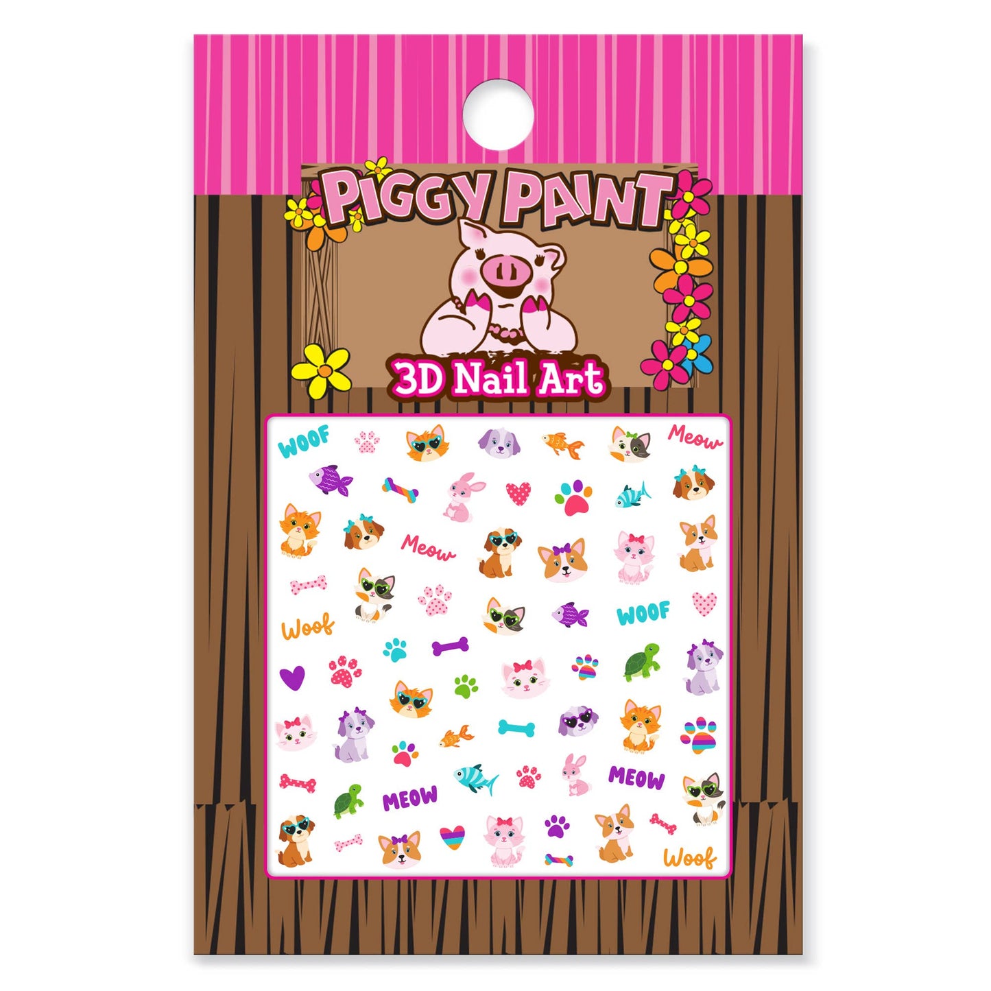 Playful Pets Nail Art Stickers