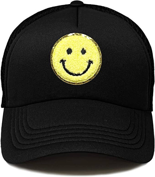 Kids Smiley Patch Trucker Hat